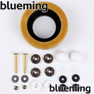 Blueming2 แหวนแว็กซ์ดับกลิ่นหน้าแปลน ทรงกลม พร้อมอุปกรณ์เสริม สําหรับห้องน้ํา