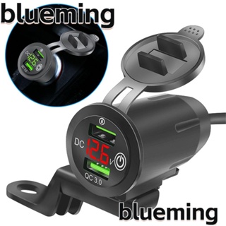 Blueming2 สวิตช์โวลต์มิเตอร์ QC 3.0 กันน้ํา สําหรับชาร์จโทรศัพท์มือถือ รถจักรยานยนต์