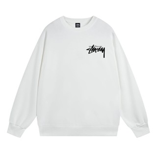 Stussy - เสื้อกันหนาว คอกลม พิมพ์ลายกราฟฟิติ แฟชั่น อเนกประสงค์ สําหรับผู้ชาย และผู้หญิง