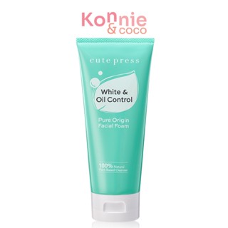 Cute Press Pure Origin White &amp; Oil Control Facial Foam 120g.