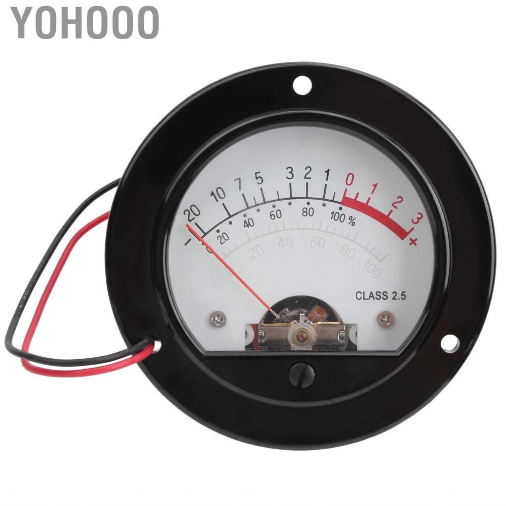 Yohooo VU Meter Retro Pointer Dial Round Backlight Level Audio Testing ...