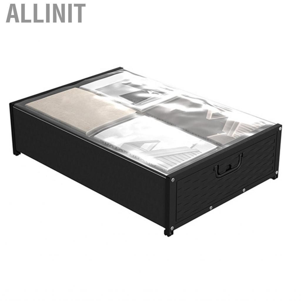 Allinit Under Bed Storage Bin Containers Plastic Cloth with Wheels for