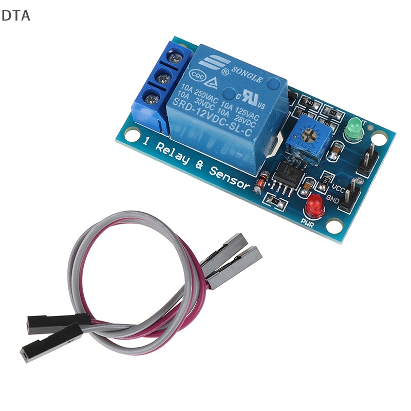 โมดูลเซนเซอร์ตรวจจับน้ําฝน-dta-โมดูลรีเลย์ควบคุม-dc-5v-12v-สําหรับ-arduino-dt