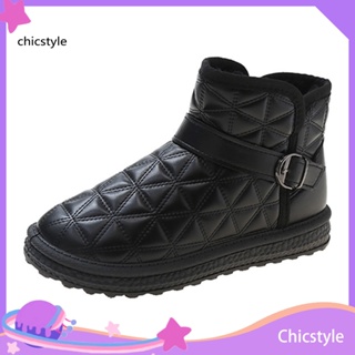 Chicstyle รองเท้าบูทยาง กันลื่น กันน้ํา กันหิมะ ให้ความอบอุ่น เหมาะกับฤดูหนาว สําหรับผู้หญิง 1 คู่