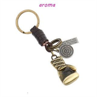 Aroma พวงกุญแจโลหะ จี้ถุงมือชกมวย 3D ของขวัญ สําหรับเด็กผู้ชาย