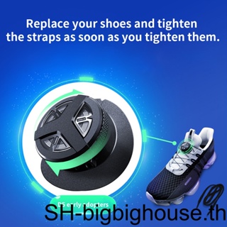 【Biho】เชือกผูกรองเท้าอัตโนมัติ 1/2 หมุนได้ พร้อมเครื่องมือ สําหรับเดินป่า และรองเท้าผ้าใบ