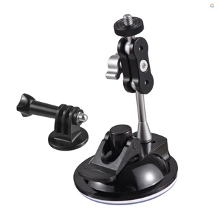 {Fsth} Powerful Suction Cup Mount Bracket Camera Car Mount Dual Ball Heads 360° Rotatable 450g Load Capacity Replacement for   11/10/9/8, Osmo   Action, iPhone