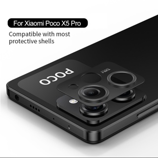 เคสโทรศัพท์มือถือ อลูมิเนียมอัลลอย กันรอยหน้าจอกล้อง 3D สําหรับ Xiaomi Poco X5 5G Xiaomi Poco X5 Pro 5G Poxo X5Pro