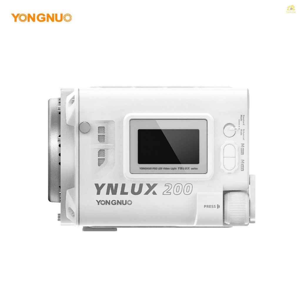 banana-pie-yongnuo-ynlux200-ไฟวิดีโอ-led-สองสี-200w-พลังงานสูง-2600k-6500k-หรี่แสงได้-พร้อมลูกปัด-cob-12-เอฟเฟคไฟไร้สาย-2-4g