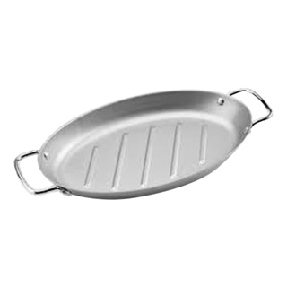 Camping Home Practical With Handle Picnic Durable Cookware Oval BBQ Accessory Grill Pan