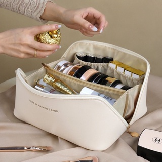 PU leather cloud makeup bag pillow large portable makeup case travel wash bag cosmetics collection bag