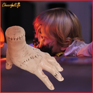 ❉ Cheerful โมเดลฟิกเกอร์เรซิ่น PVC รูปปั้นอนิเมะ Wednesday Thing Hand From Addams สําหรับตกแต่งห้องสะสม 10-1 ชิ้น