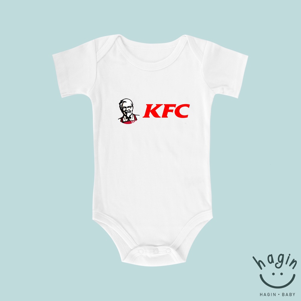 haginbaby-ชุดรอมเปอร์-ลายธีมอาหาร-kfc-baby-onesie-kfc-น่ารัก-แฟชั่น-สําหรับเด็กทารก