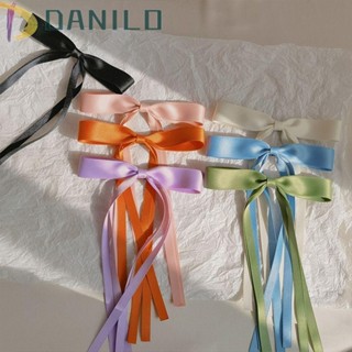 Danilo กิ๊บติดผม โบว์ กิ๊บติดผม แฟชั่น สไตล์ฮาราจูกุ พู่ยาว สไตล์เจ้าหญิง เกาหลี ปากเป็ด สําหรับเด็กผู้หญิง