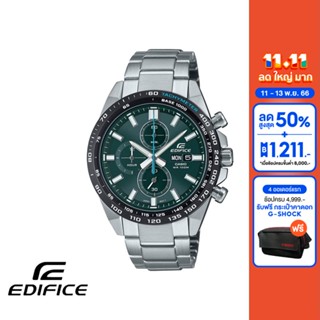 CASIO นาฬิกาข้อมือผู้ชาย EDIFICE รุ่น EFR-574D-3AVUDF วัสดุสเตนเลสสตีล สีเขียว