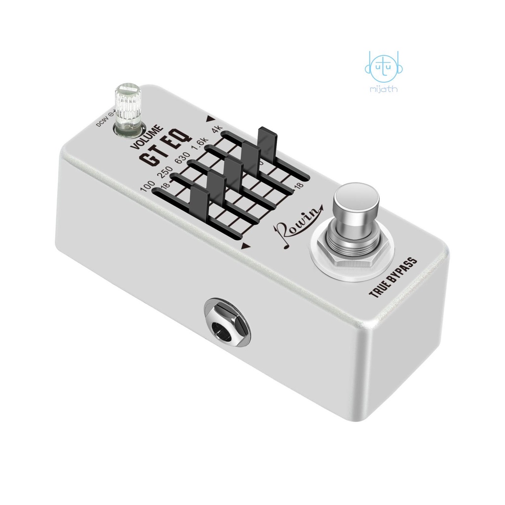 Rowin 5-Band EQ Pedal Electric Guitar Equalizer Audio Effect Machine ...