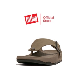 FITFLOP TRAKK II BUCKLE LEATHER รองเท้าแตะแบบหูหนีบผู้ชาย รุ่น GD1-A76 สี GREY