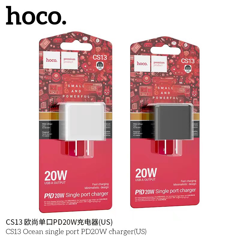 ชุดชาร์จ hoco. CS13 hoco. premium 20W USB-C to USB-C arging Fast PD 20W ...