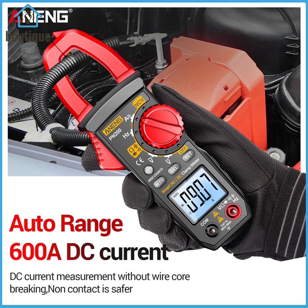 ANENG PN200 ดิจิตอลแคลมป์มิเตอร์ 4000 นับมัลติมิเตอร์แอมป์มิเตอร์ Hz ...