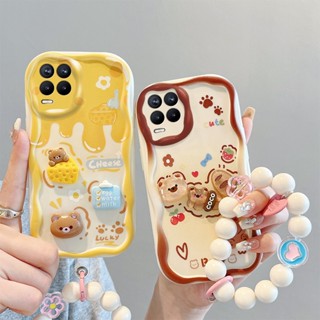 เคส  Realme 8 4g เคส  Realme 8 pro 4g เคสโทรศัพท์มือถือ ลายการ์ตูนครีม 3D แฟชั่น สําหรับ Realme 8 4g 8 pro 4g