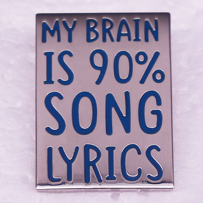 เข็มกลัด-my-brain-ninety-is-lyrics-อุปกรณ์เสริมบูติก