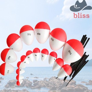 Bliss ทุ่นลอยน้ํา EVA โฟมแข็ง 0.5 กรัม - 60 กรัม สีแดง และสีขาว สําหรับตกปลา