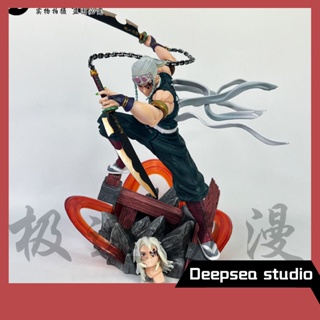 Deepsea studio [Quick delivery in stock] blade of ghost destruction GK sound column Yu Yu Tian Yuan double-headed carving combat edition hand-made model ornaments domestic peripheral