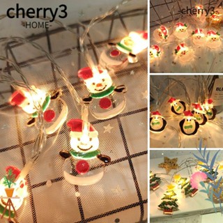 Cherry3 โคมไฟ LED 10 ดวง รูปเกล็ดหิมะ 1.5 เมตร สําหรับตกแต่งต้นคริสต์มาส