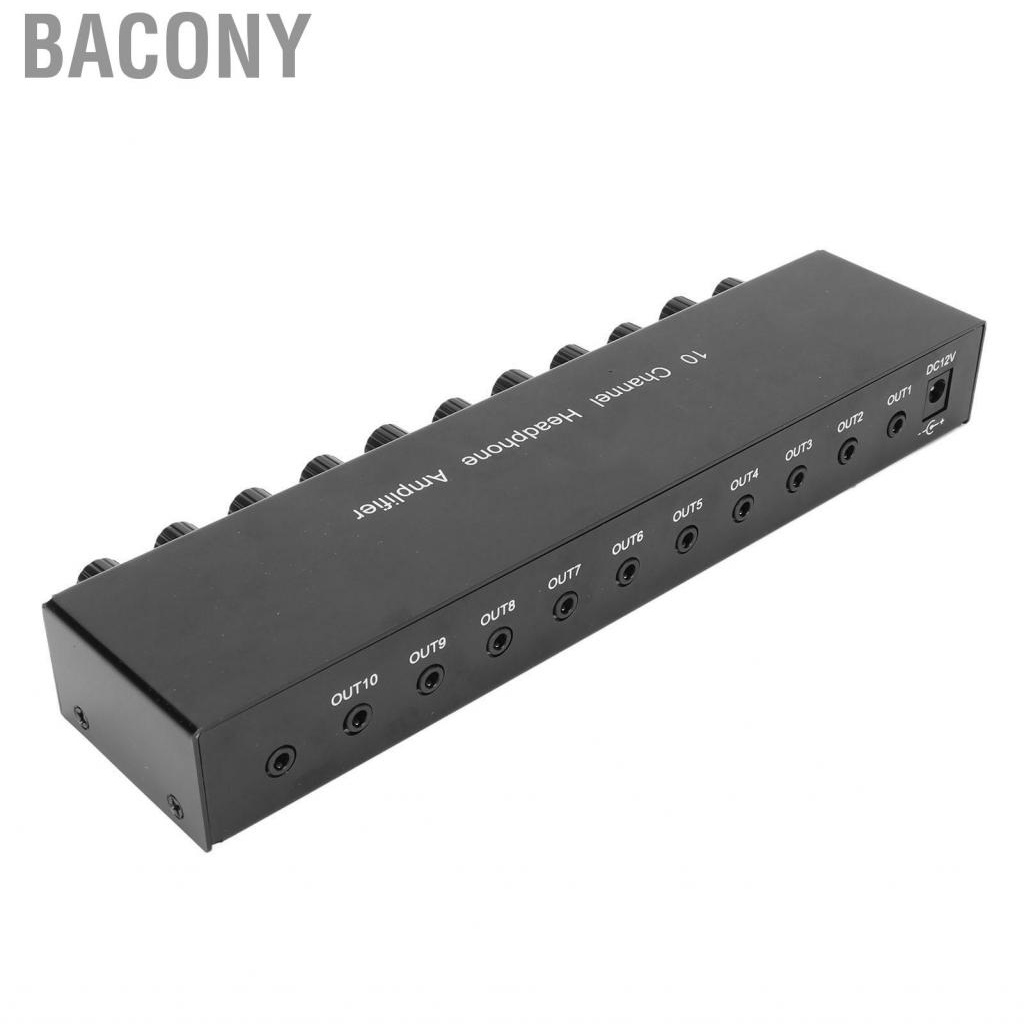 bacony-stereo-headphone-amplifier-1-in-10-out-portable-channel-amplifi-kit