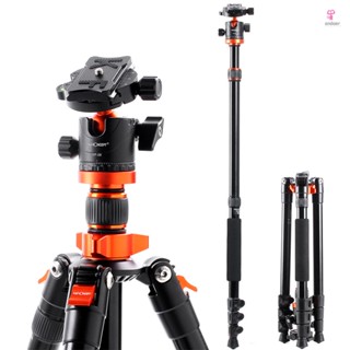 K&amp;F CONCEPT Portable Tripod Stand - 68.9in Foldable Camera Stand with Ball Head for Cameras