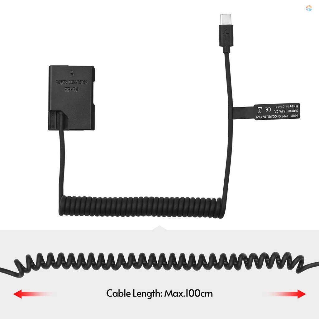 fsth-andoer-en-el14-dummy-battery-usb-c-coupler-adapter-dummy-battery-coupler-with-usb-type-c-spring-power-cable-replacement-for-d3100-d3200-d3300-d3400-d3500-d5100-d5200-d