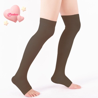 Purelove&gt; ใหม่ ถุงเท้ากระชับสัดส่วน ป้องกันอาการปวดน่อง เส้นเลือดขอด สําหรับผู้หญิง 1 คู่