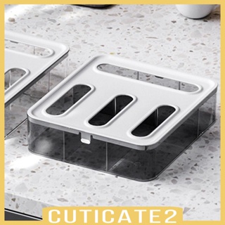 [Cuticate2] กล่องจัดเก็บถุงอาหาร ฟิล์มฟอยล์ แซนวิช อเนกประสงค์ 4 ช่อง ใช้ซ้ําได้