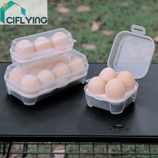 [Ciflys.Th] กล่องไข่ 3/4/8 ช่อง พร้อมฝาปิด วางซ้อนกันได้ ปลอด BPA สําหรับตั้งแคมป์ ปิกนิก