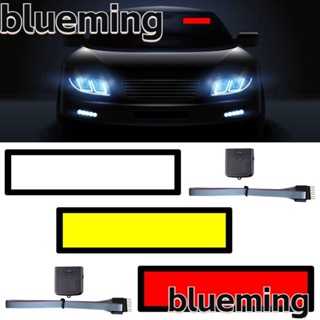 Blueming2 สติกเกอร์ LED 5 โหมด สีขาว เหลือง แดง ทนทาน สําหรับตกแต่งกระจกรถยนต์ DIY