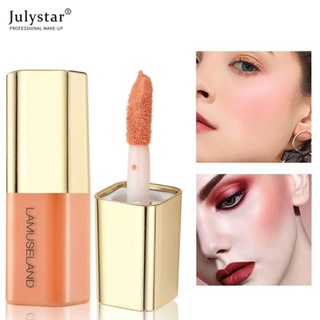 JULYSTAR Lamuseland 4 สี Liquid Blush Beauty Blusher Mini Face Natural Makeup Up Make Matte Cheek