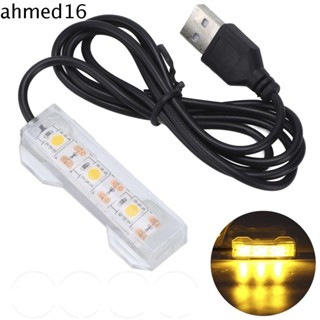 Ahmed โคมไฟ LED หลากสีสัน USB สําหรับตู้ปลา