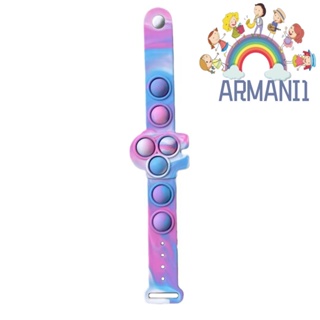 [armani1.th] ของเล่นสร้อยข้อมือซิลิโคน บีบบับเบิ้ล สีมัดย้อม บรรเทาความเครียด (B)