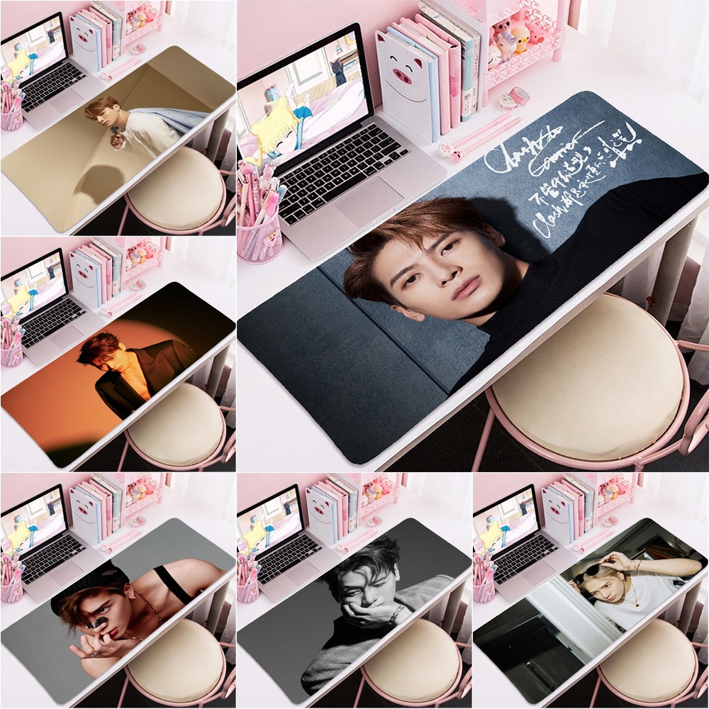 Kpop GOT7 Jackson Wang แผ่นรองเมาส์ ขนาดใหญ่ 60x30 ซม. 80x40 ซม.