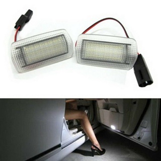 โคมไฟ Led ติดประตูรถยนต์ สีขาว สําหรับ Toyota Wish Prius Camry Alphard Estima Lexus IS250 RX350 Land Cruiser 200 2 ชิ้น