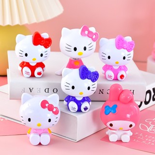 ตุ๊กตาฟิกเกอร์ อนิเมะ Hello Kitty Kuromi Sanrio น่ารัก ขนาด 8 ซม. สําหรับตกแต่งเค้ก DIY