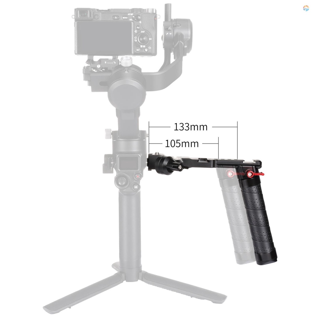 fsth-andoer-ด้ามจับอะลูมิเนียม-พร้อมที่เสียบแฟลช-1-4-3-8-แบบเปลี่ยน-สําหรับ-dji-ronin-s-2-ronin-sc-2-gimble