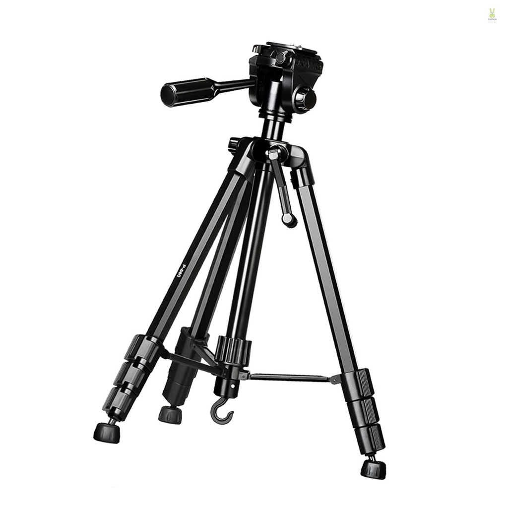 flt-ขาตั้งกล้องอลูมิเนียม-แบบพกพา-รับน้ําหนักได้เต็มที่-5-กก-11-ปอนด์-ขาตั้งกล้อง-3-ทาง-ความสูง-148-ซม-58-2-นิ้ว-สีดํา