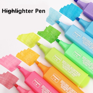 Vip ชุดปากกาไฮไลท์ ไม่บล็อก กันลื่น หลากสี สําหรับเขียน วาดภาพ มาร์กเกอร์ หมึกแห้งเร็ว 8 สี