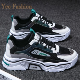 YEE Fashion รองเท้าผ้าใบผู้ชาย รองเท้าลำลองผู้ชาย  ท้าผ้าใบแฟชั่น สไตล์เกาหลี กีฬากลางแจ้ง ทำงาน ท้าลำลอง XYD2390MR0 37Z230911
