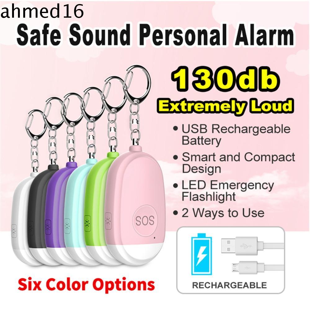 Ahmed สัญญาณเตือนฉุกเฉิน แบบพกพา 130dB พร้อมไฟ LED | Shopee Thailand