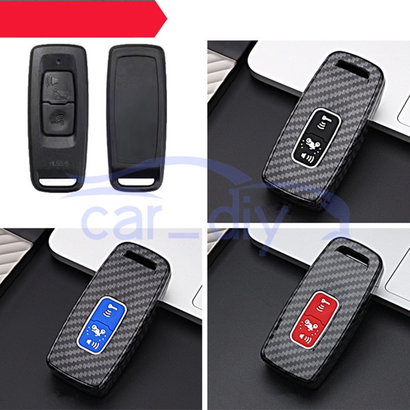 carbon-fiber-abs-key-case-remote-cover-silicone-with-keychain-for-honda-pcx125-pcx160-sh350-sh300-vision-ns110r-xadv750-motorcycle-protective-shell