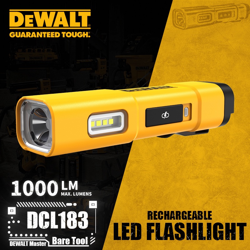 Dewalt DCL183 ไฟฉาย LED แบบชาร์จไฟได้ | Shopee Thailand
