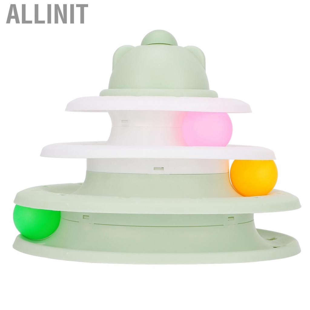 Allinit Cat Track Turntable Toy 3 Level Prevent Slip Interactive ...