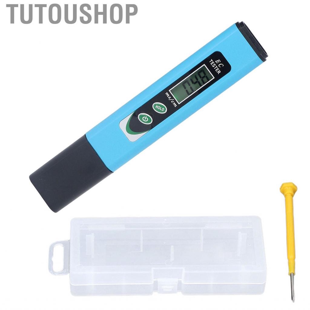 Tutoushop Pen Type EC Meter ABS LCD Househeld Conductivity ATC Portable ...